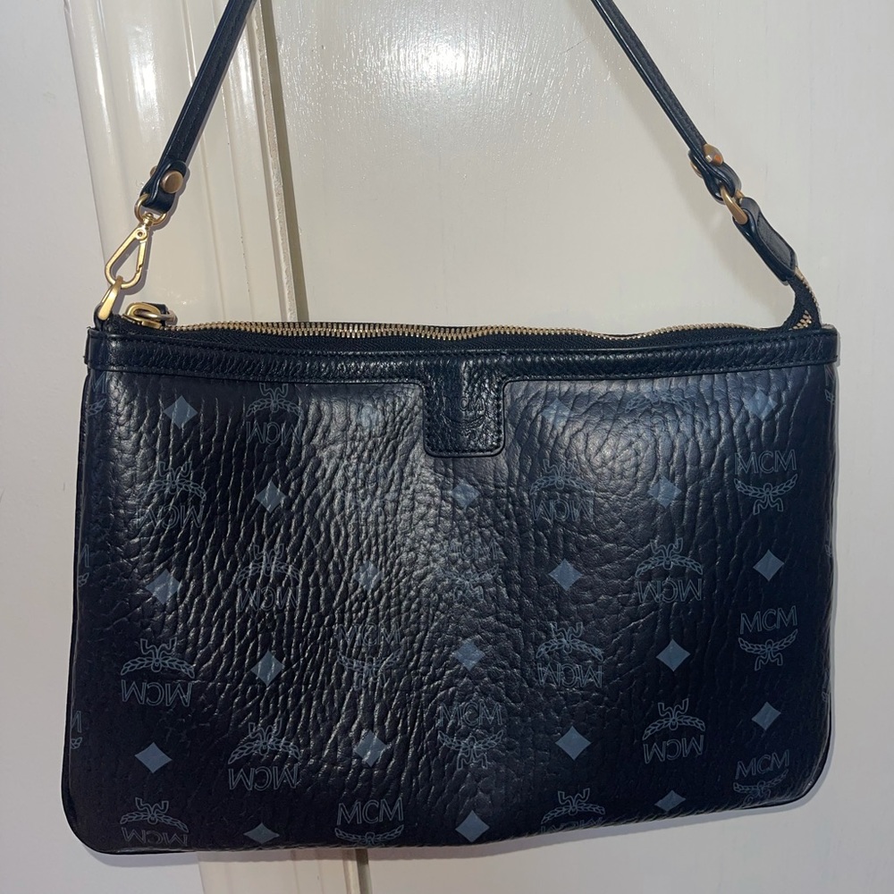 Black MCM tote pouch